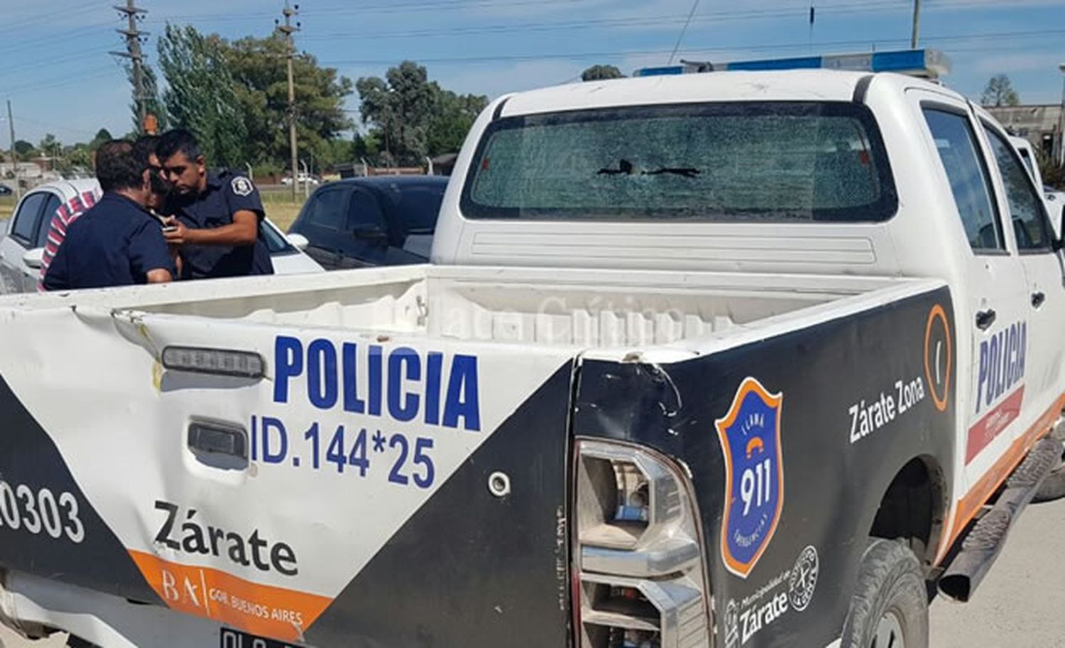 Balearon en la cabeza a un efectivo de la Policía Local de Zárate 