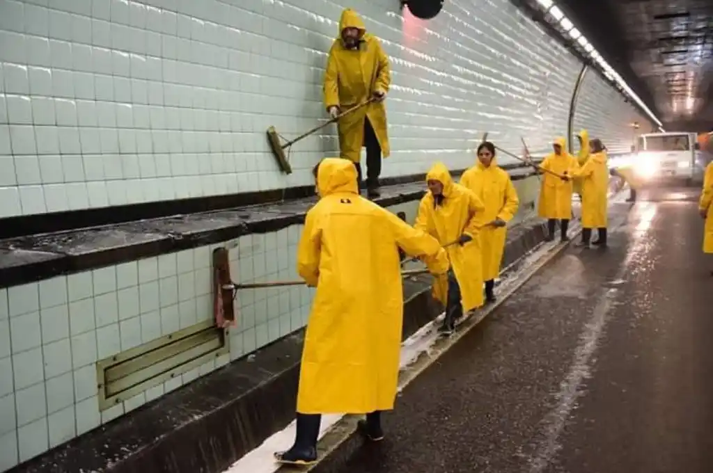 Realizarán tareas de limpieza en el interior del Túnel Subfluvial