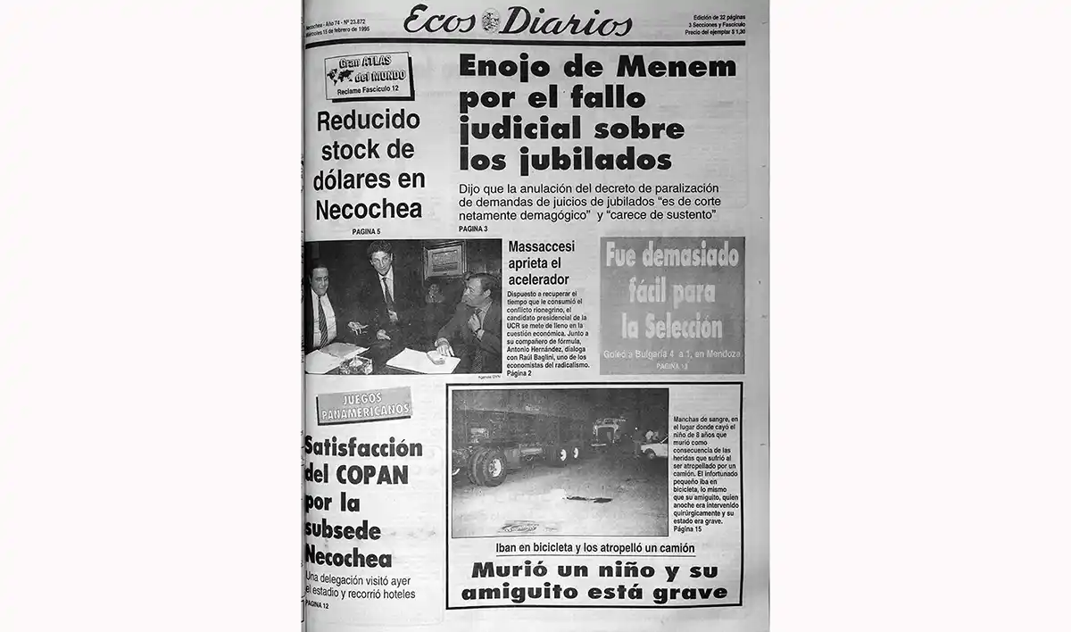 Miércoles 15 de febrero de 1995