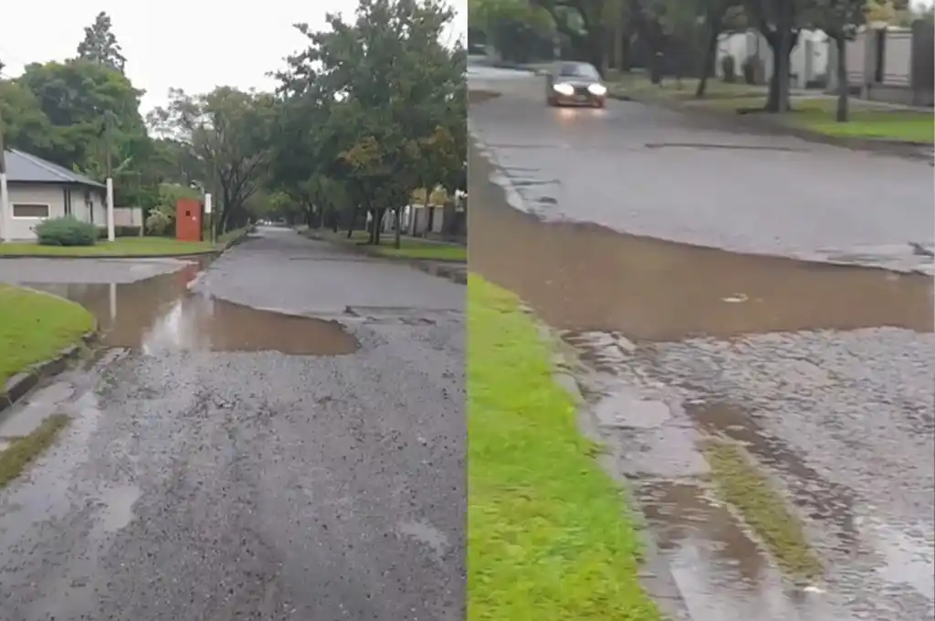 Vecinos denunciaron un peligroso “cráter” en calle F. Sánchez y reclamaron intervención urgente