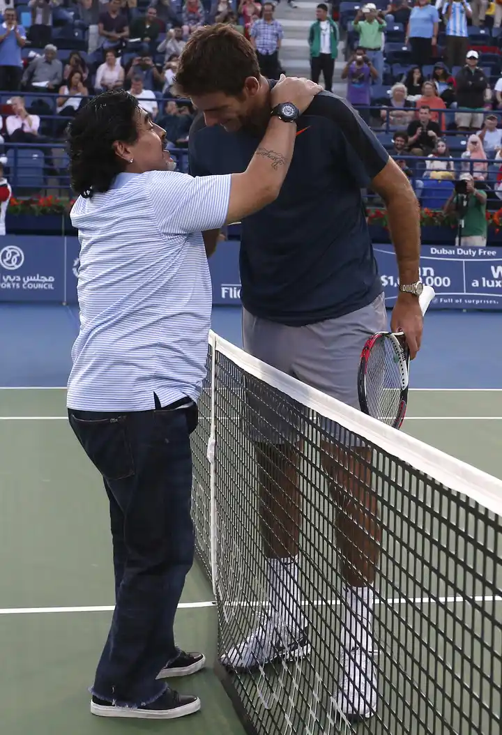 Del Potro, su raqueta y la anécdota con Maradona
