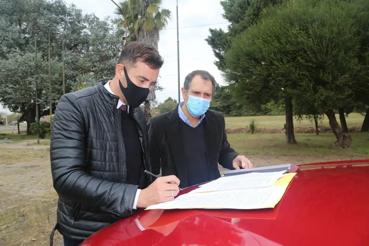 Se firmó el convenio para la instalación de un destacamento de Bomberos en Río Tala