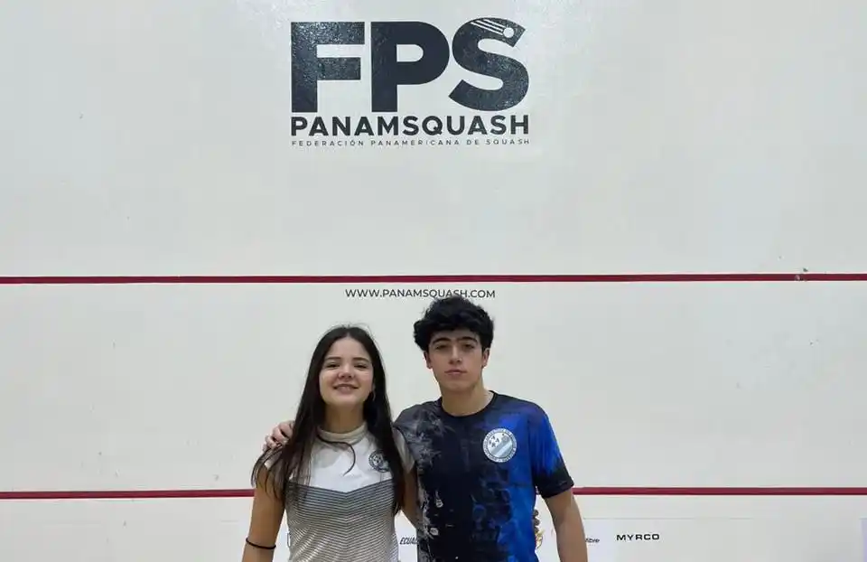 Paula Rivero y Segundo Portabales, los campeones panamericanos juveniles.