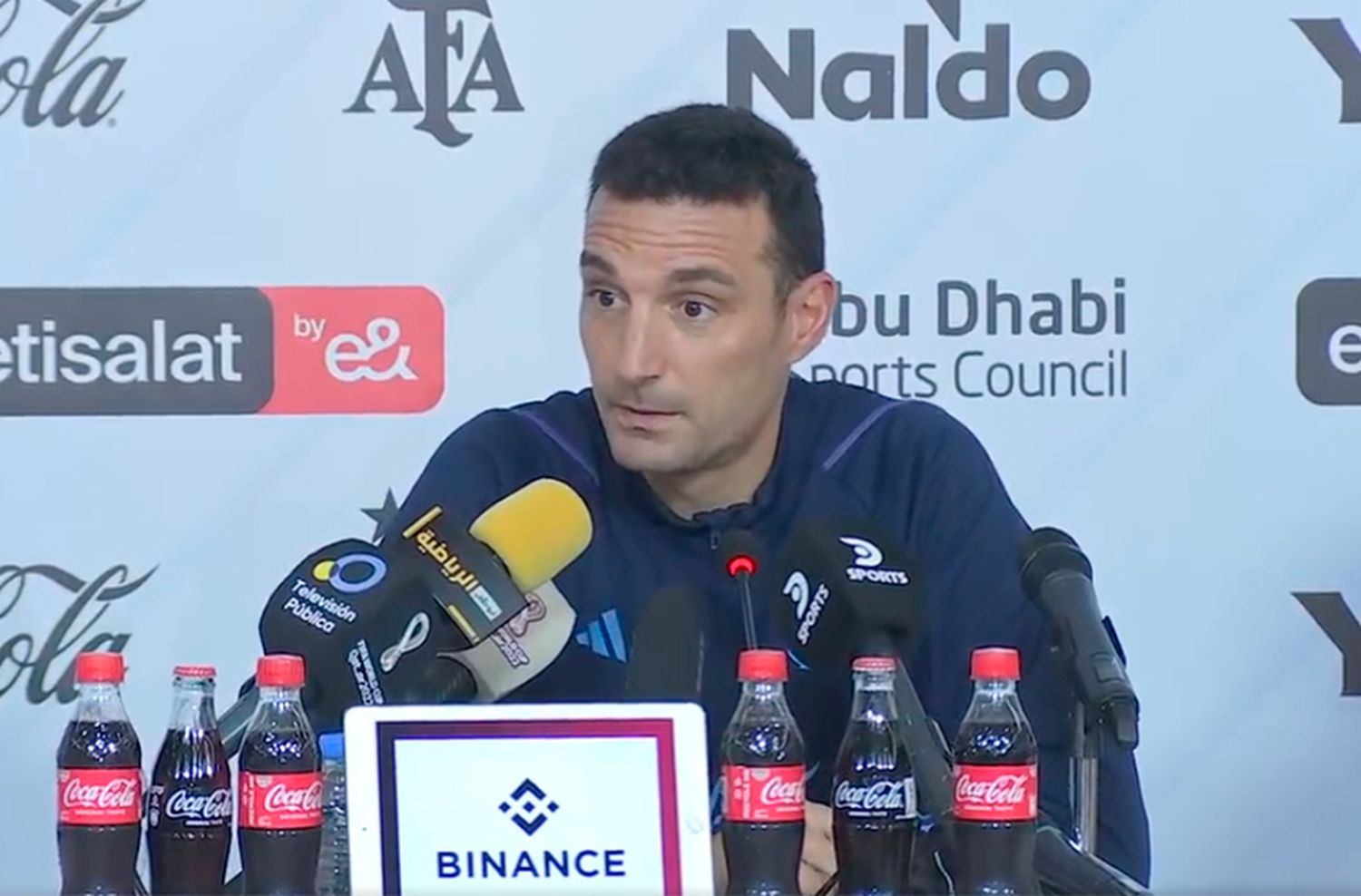 Scaloni: “Ante Emiratos Árabes no tomaremos ningún riesgo, no vale la pena"