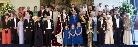 La foto oficial de la reina Máxima con representantes argentinos