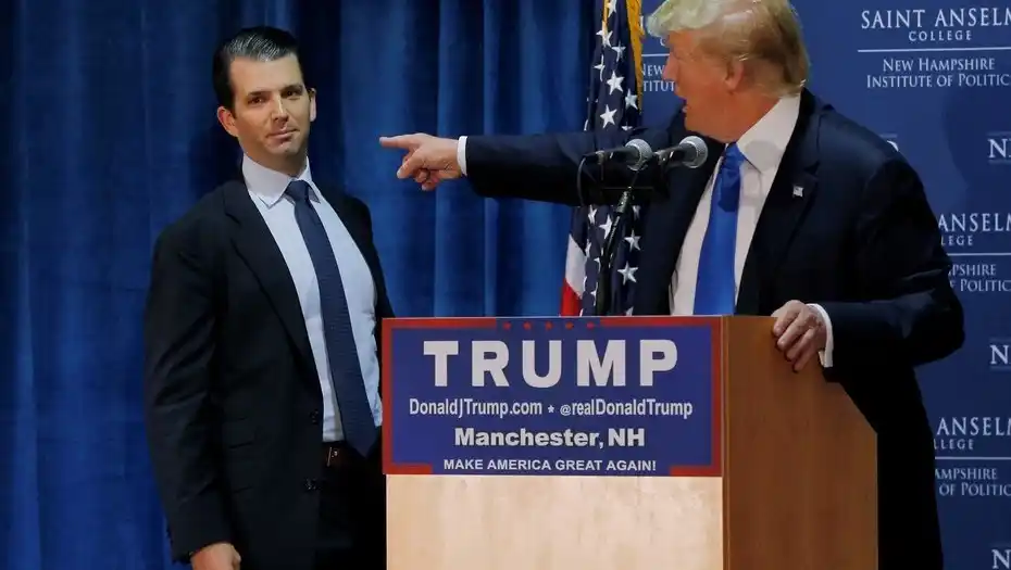 Trump dictó la declaración de su hijo