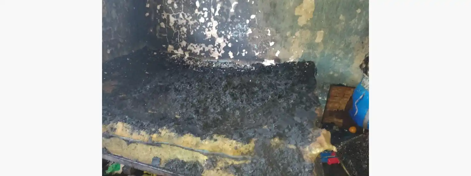 Se incendió una casa y dos menores resultaron gravemente heridos