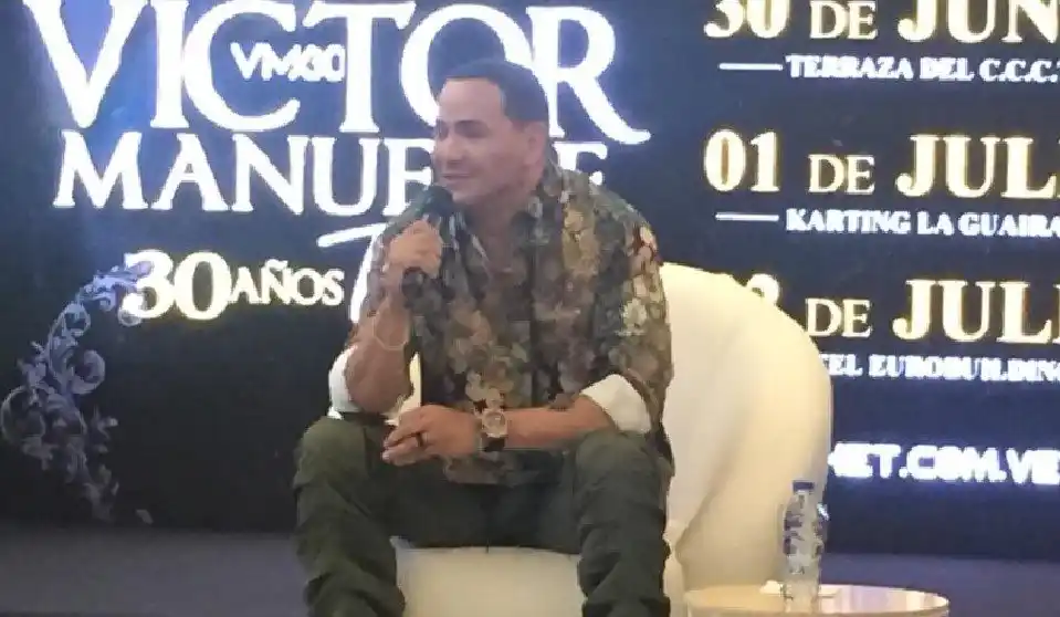 Víctor Manuelle está feliz de volver a Venezuela