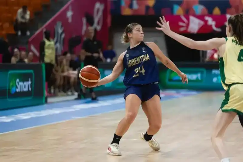 Juana Barrionuevo en el partido de hoy (Foto:FIBA)