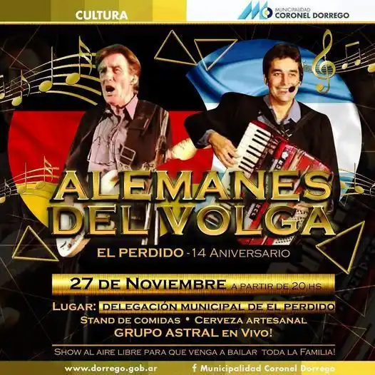 Anunciaron la 14° Fiesta de los Alemanes del Volga en El Perdido
