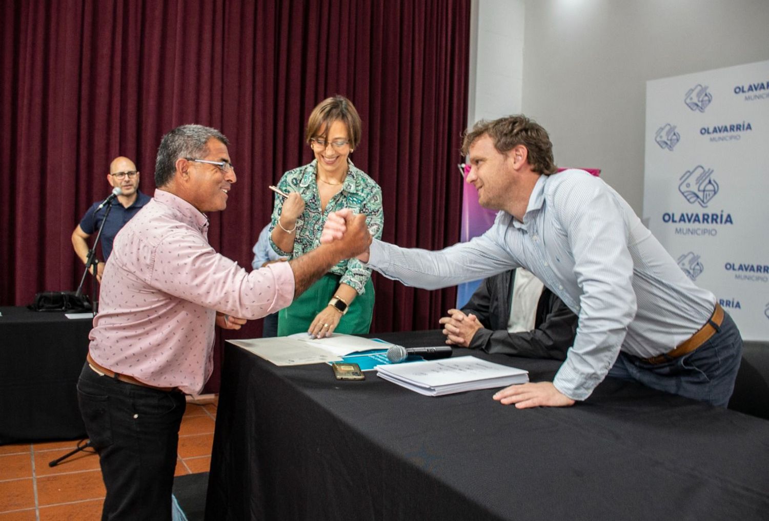 Entrega. Acto realizado el viernes en Olavarría
