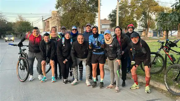 El “Forrest Gump” rafaelino sigue su recorrido: “Me siento bien, la gente me está acompañando mucho”