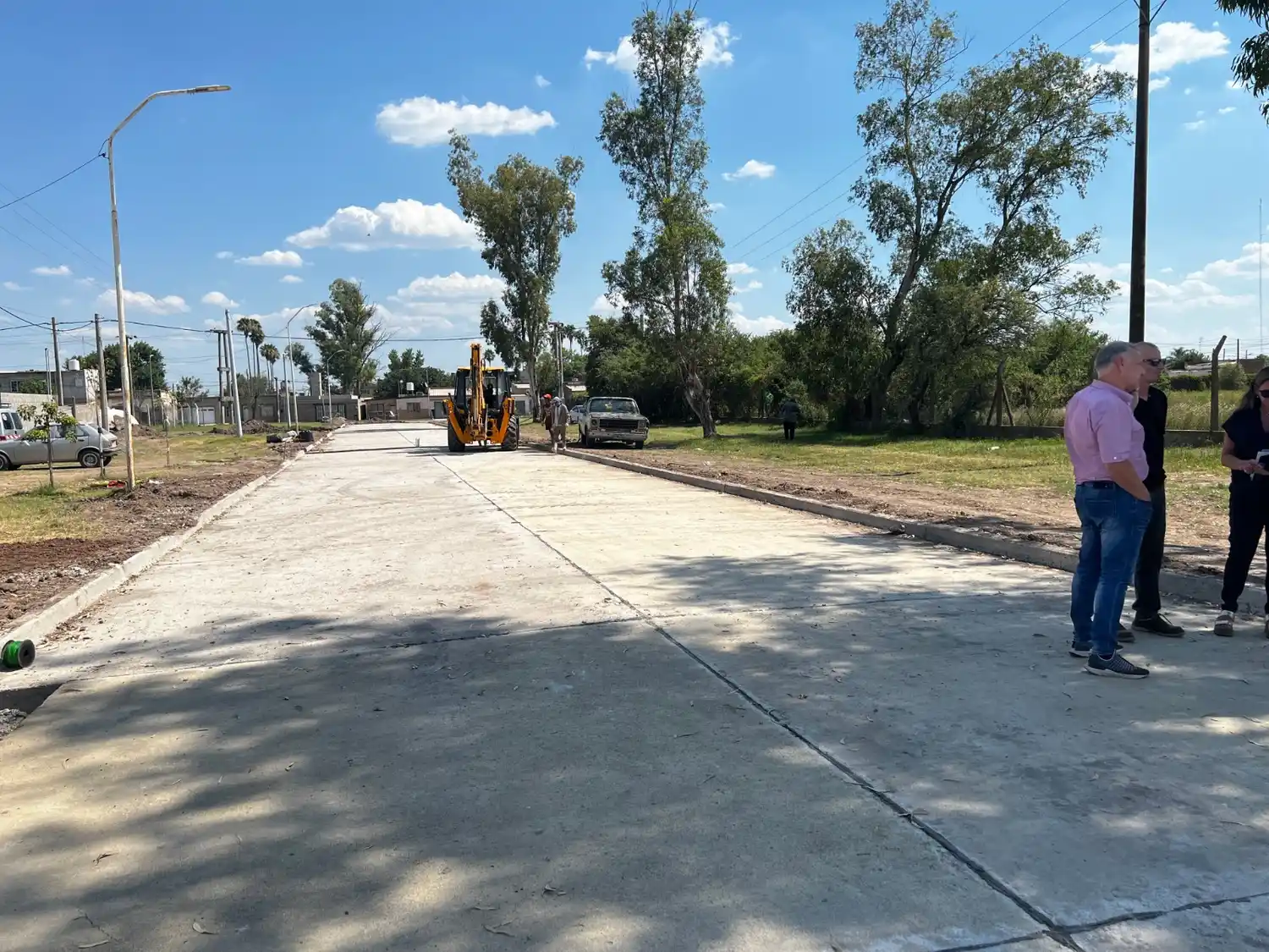 Avanza la obra de pavimentación en Frontera
