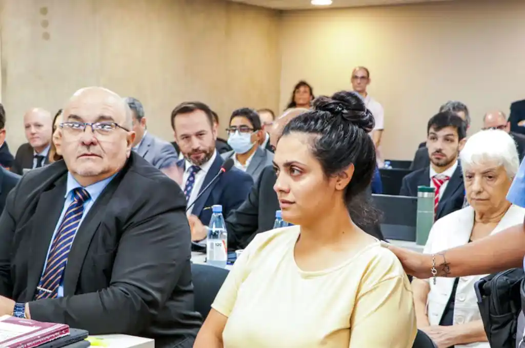 Agüero hoy en la sala de audiencias del tribunal que la juzga