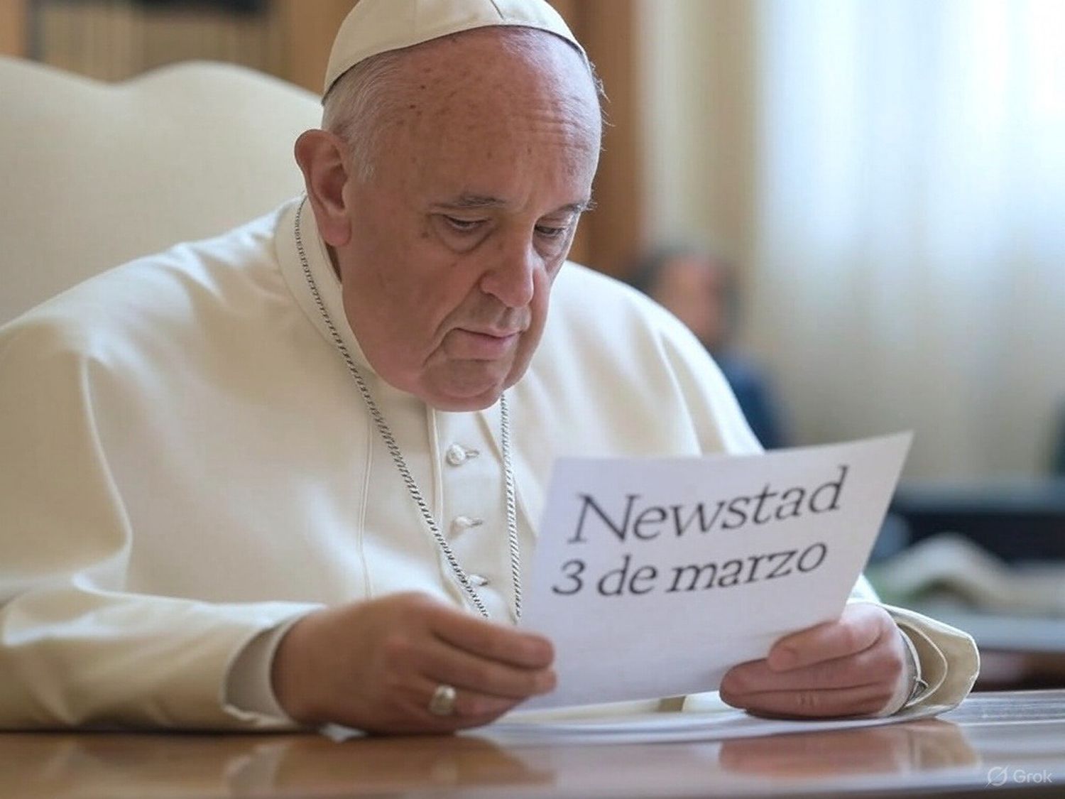 Santoral. Francisco, leyendo el Santoral del 3 de marzo.