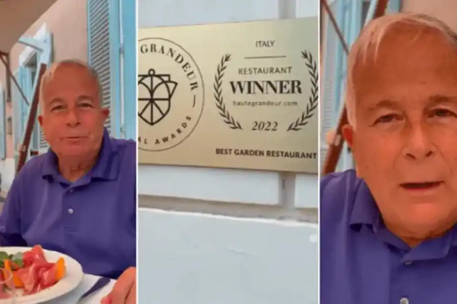 Un argentino fue al mejor restaurante de Italia, pero quedó decepcionado cuando le trajeron la carta y el plato: "Mucho premio, pero..."