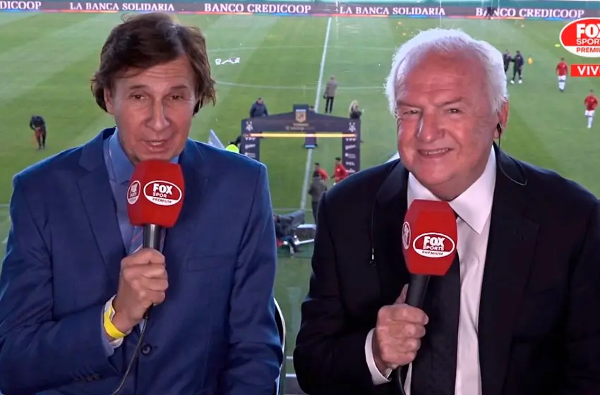 Fernando Niembro hizo un comentario político en plena transmisión de fútbol y enfureció a más de uno