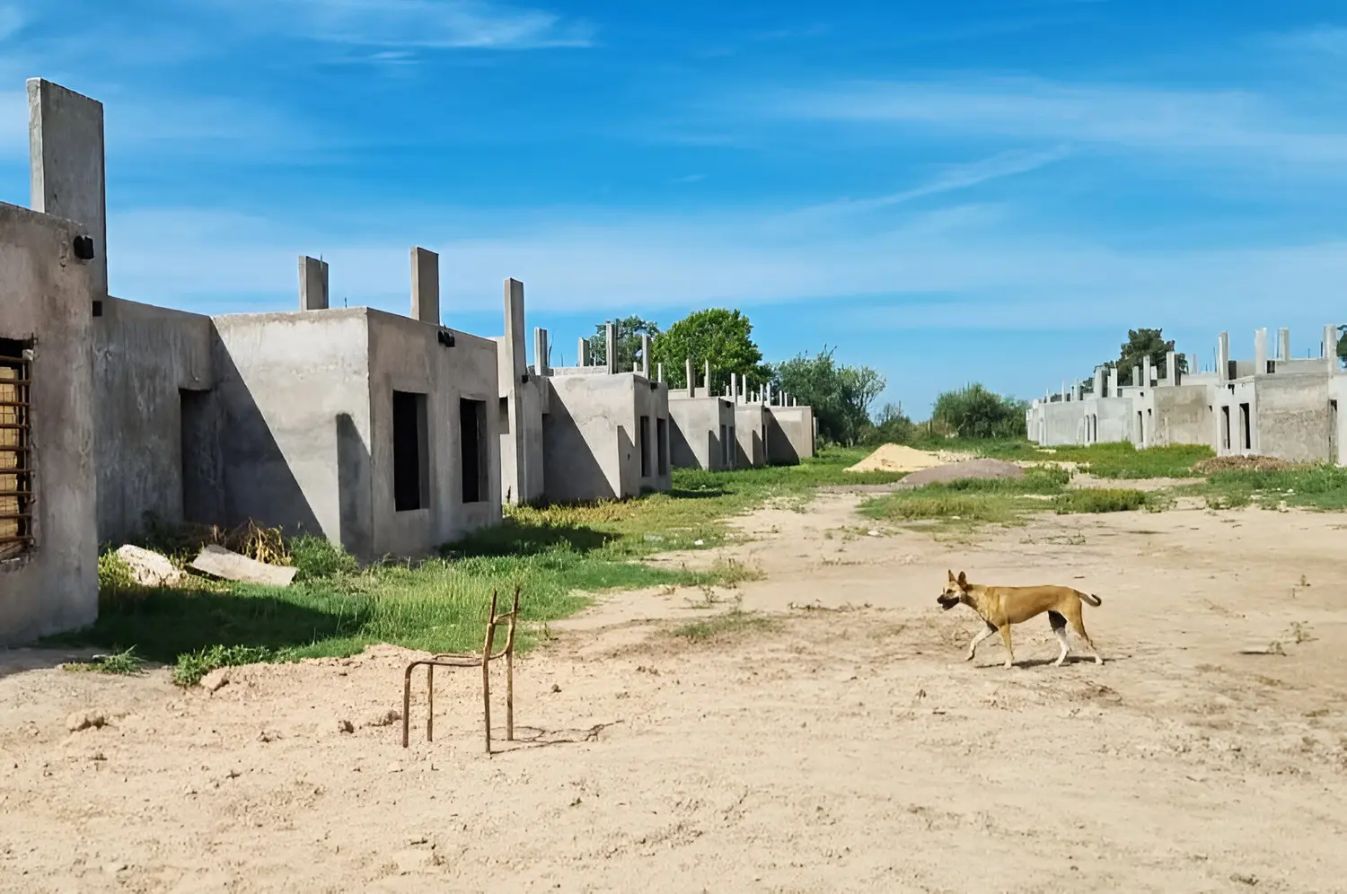 La obra de las 89 viviendas está más atrasada que la de las 84.