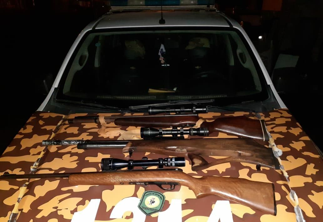 Secuestraron una escopeta y dos rifles de aire comprimido en un control policial