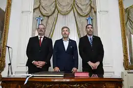 Frigerio puso en funciones a Hernán Jacob y Carlos Cuenca y destacó la continuidad de la “gestión de transformación”