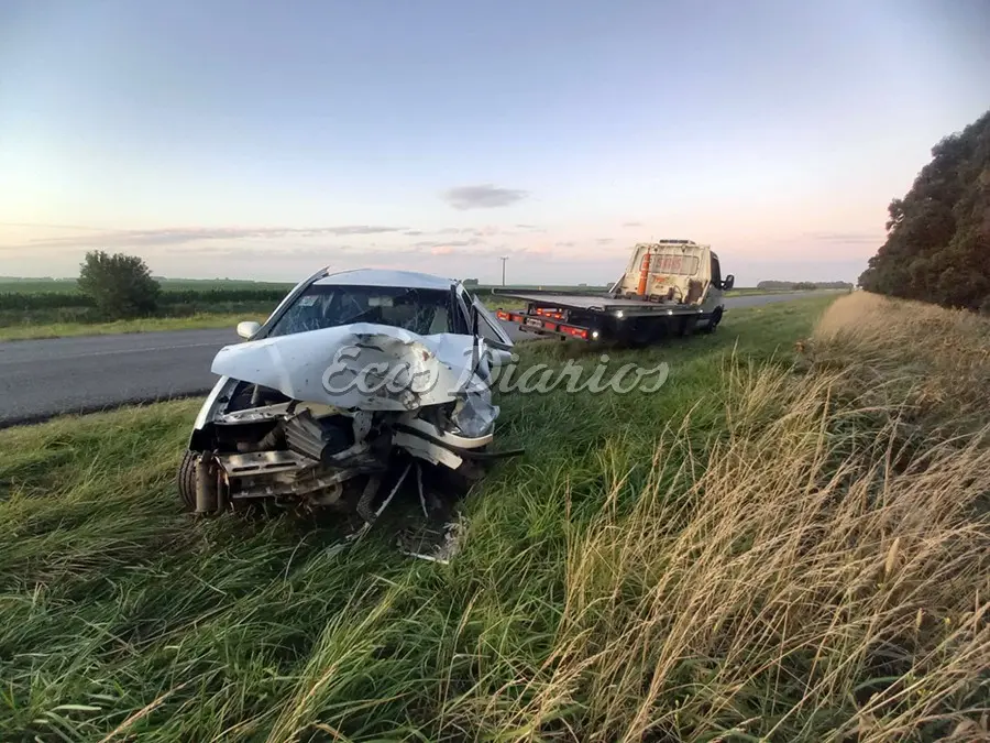 Graves daños. Materiales tuvo el vehículo en el que viajaban las personas de La Plata