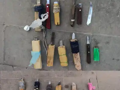 Requisa en la Unidad Penal N° 5 de Victoria: secuestran armas blancas caseras y sustancias presuntamente estupefacientes