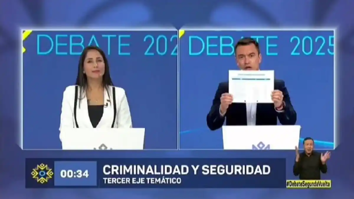 DEBATE en ECUADOR: Noboa insiste en su plan de permitir bases militares extranjeras en su país