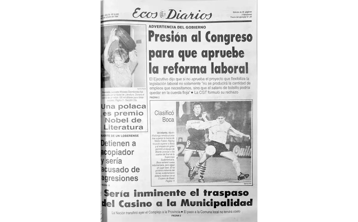 Viernes 4 de octubre de 1996