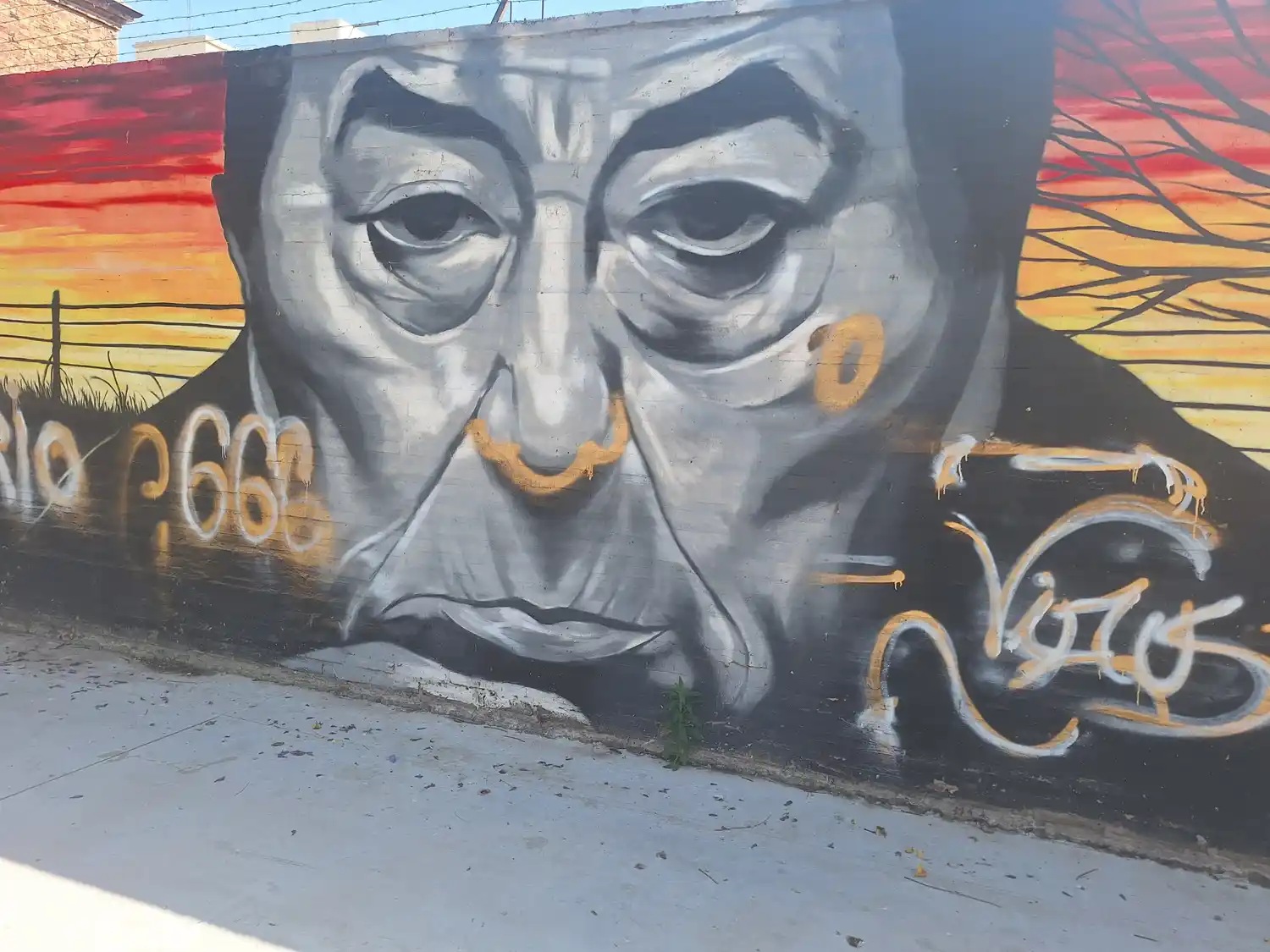 La obra será restaurada en un futuro.