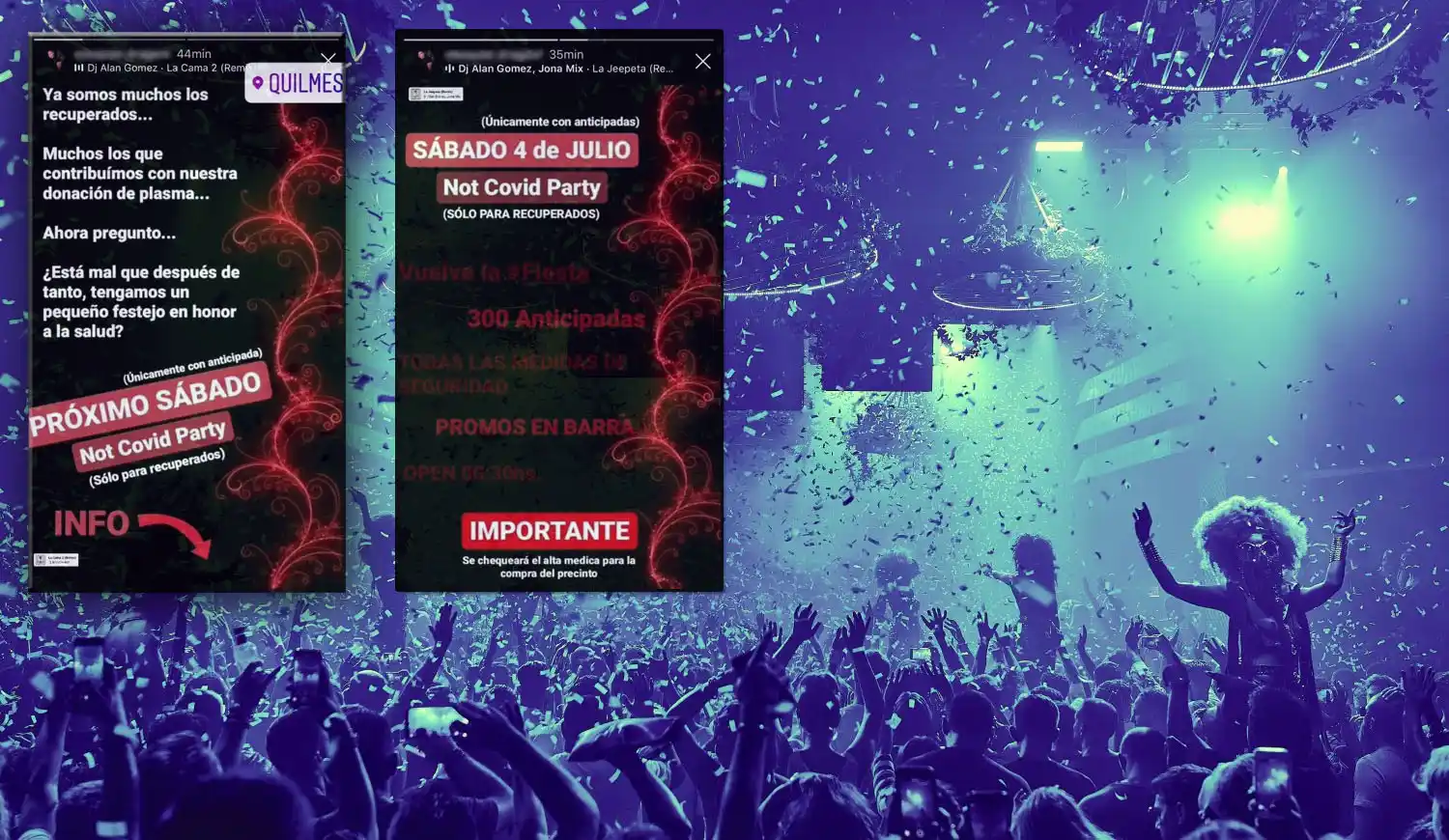 El municipio de Quilmes prepara operativos y denunciará en la Justicia a los organizadores de la "Not Covid Party"