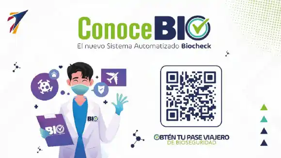 INAC pone en marcha el sistema Biocheck para el registro de pasajeros vacunados