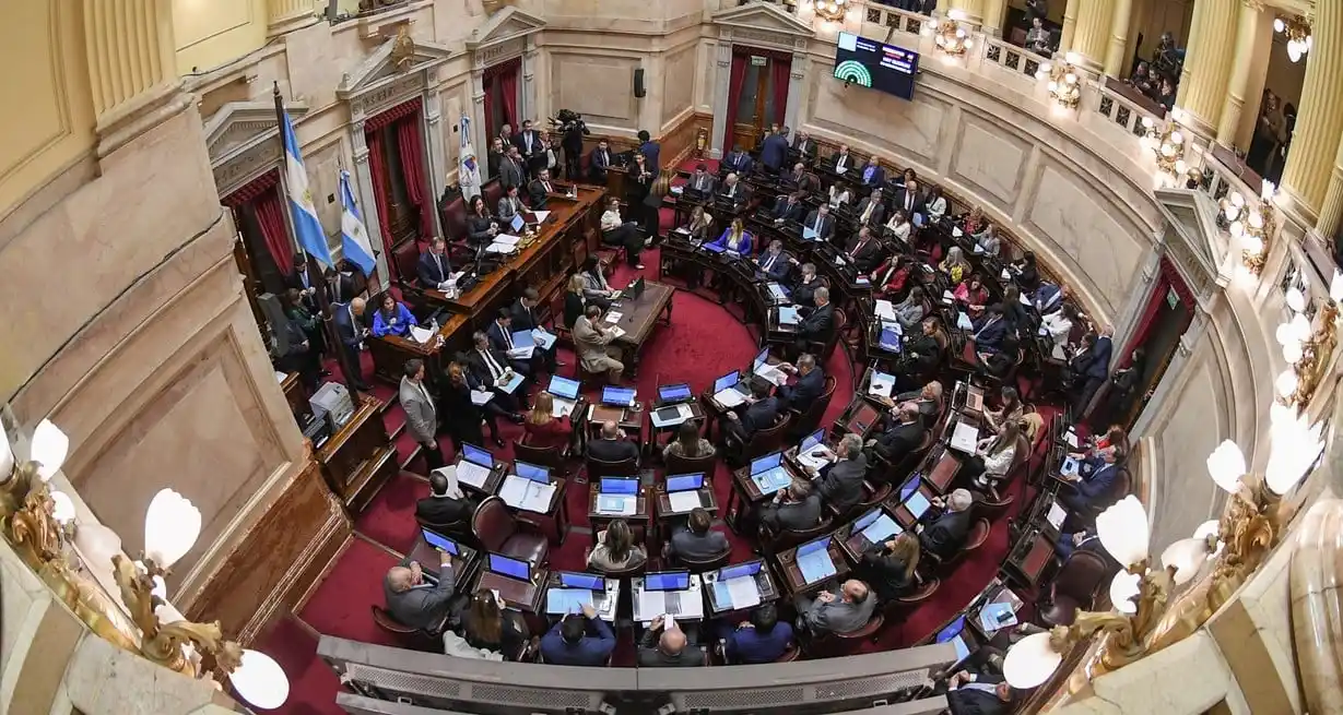 La Cámara alta debate del mega proyecto que envió Milei al Congreso, en diciembre pasado. Crédito: Comunicación Senado