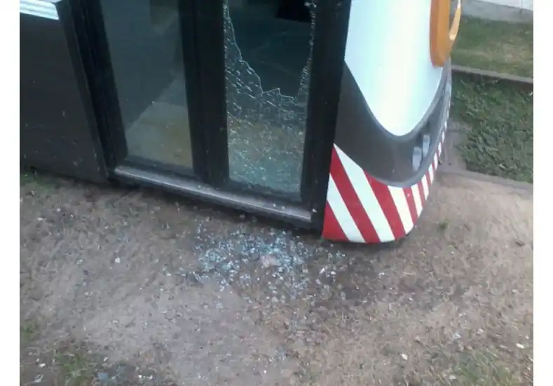 Dos jóvenes detenidos por romper un vidrio del Tren Urbano