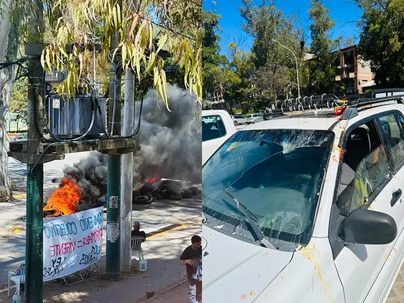 Conflicto en Pinamar (Fotos: @martinyeza)