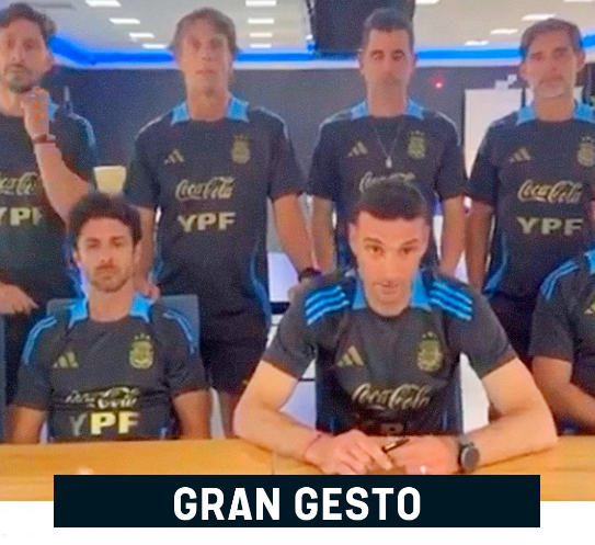 La Selección argentina envió un mensaje de apoyo a Bahía Blanca (Video)