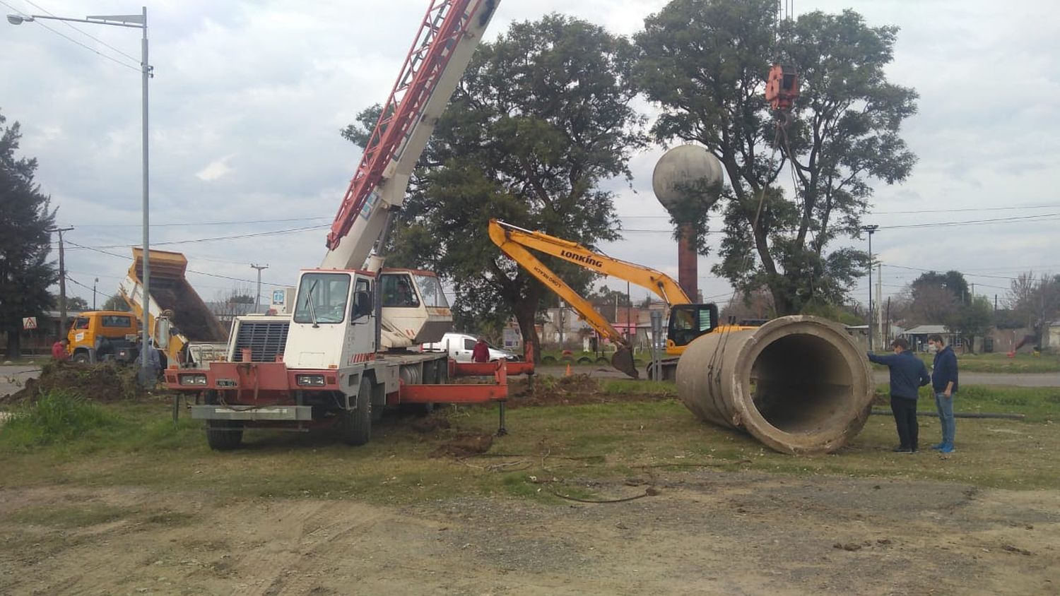 Se realizan mejoras para el ingreso al Parque Industrial Los Polígonos