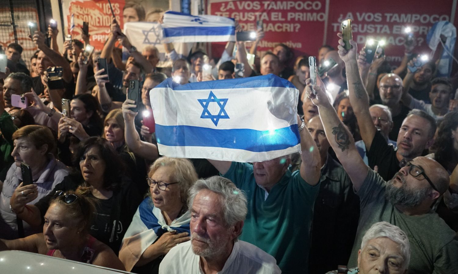 Organizaciones judías marcharon en apoyo a Israel y la izquierda respaldó a Palestina