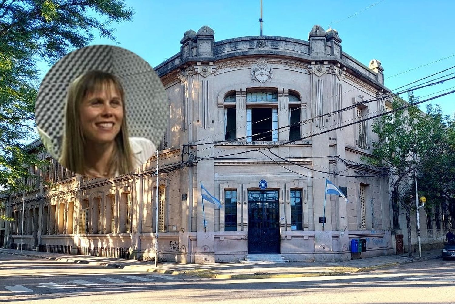 La directora de la secundaria 8, Romina Pascual.