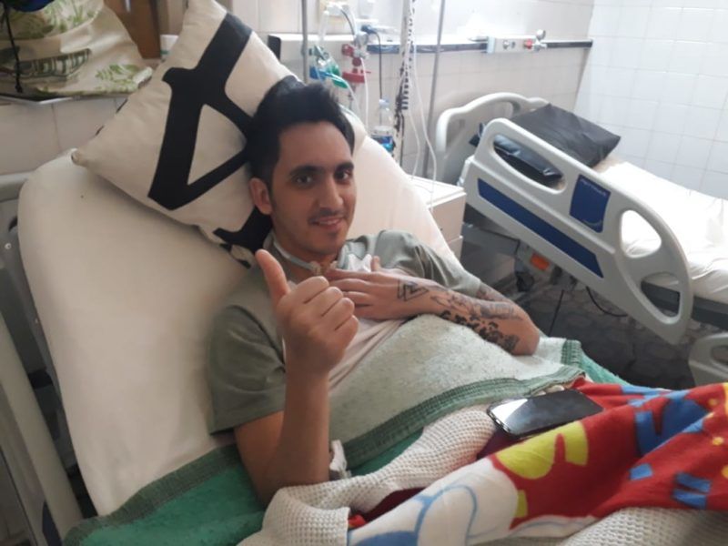 Joaquín Lezcano salió de terapia intensiva y está fuera de peligro