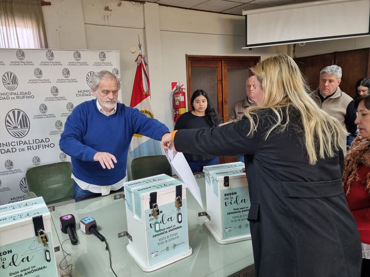 La segunda apertura fue este martes, en el Salón Verde del palacio municipal. Foto: Municipalidad de Rufino.