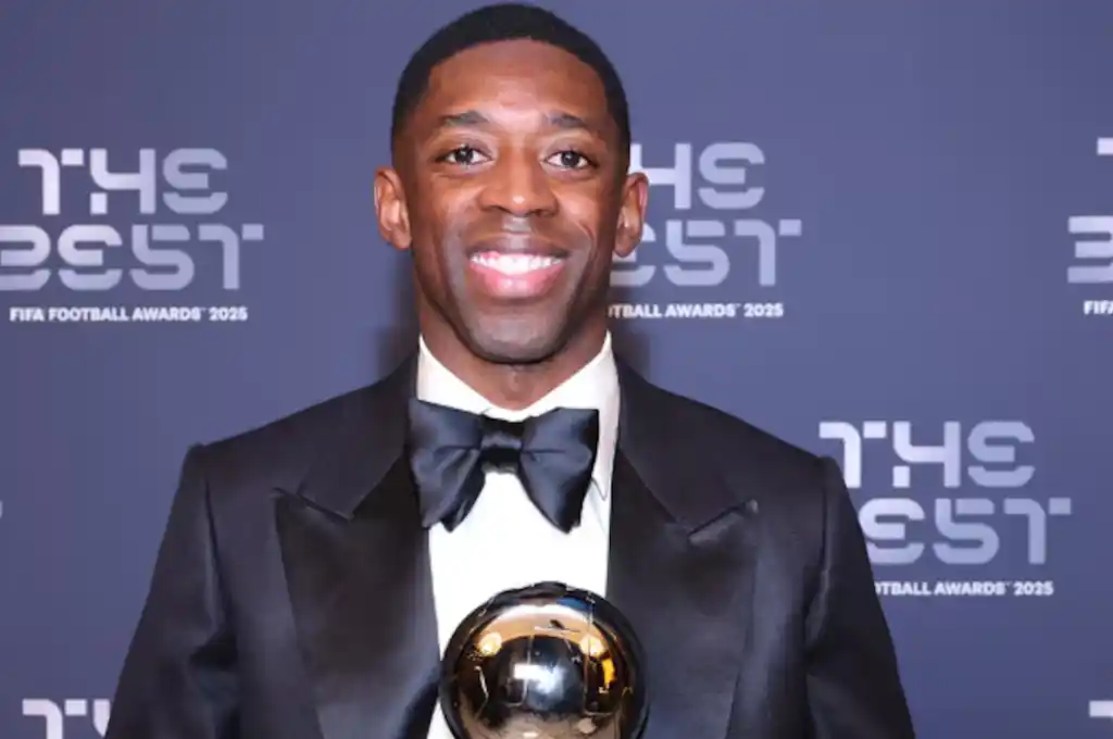 Ousmane Dembélé ganó el The Best al mejor jugador por primera vez en su carrera. (Foto: Gentilezas)