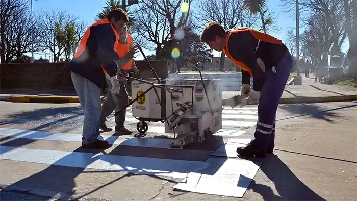 Trabajos complementario en la obra de la avenida 75