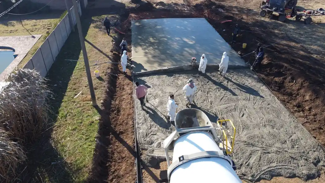 Venado suma una nueva cuadra de hormigón.