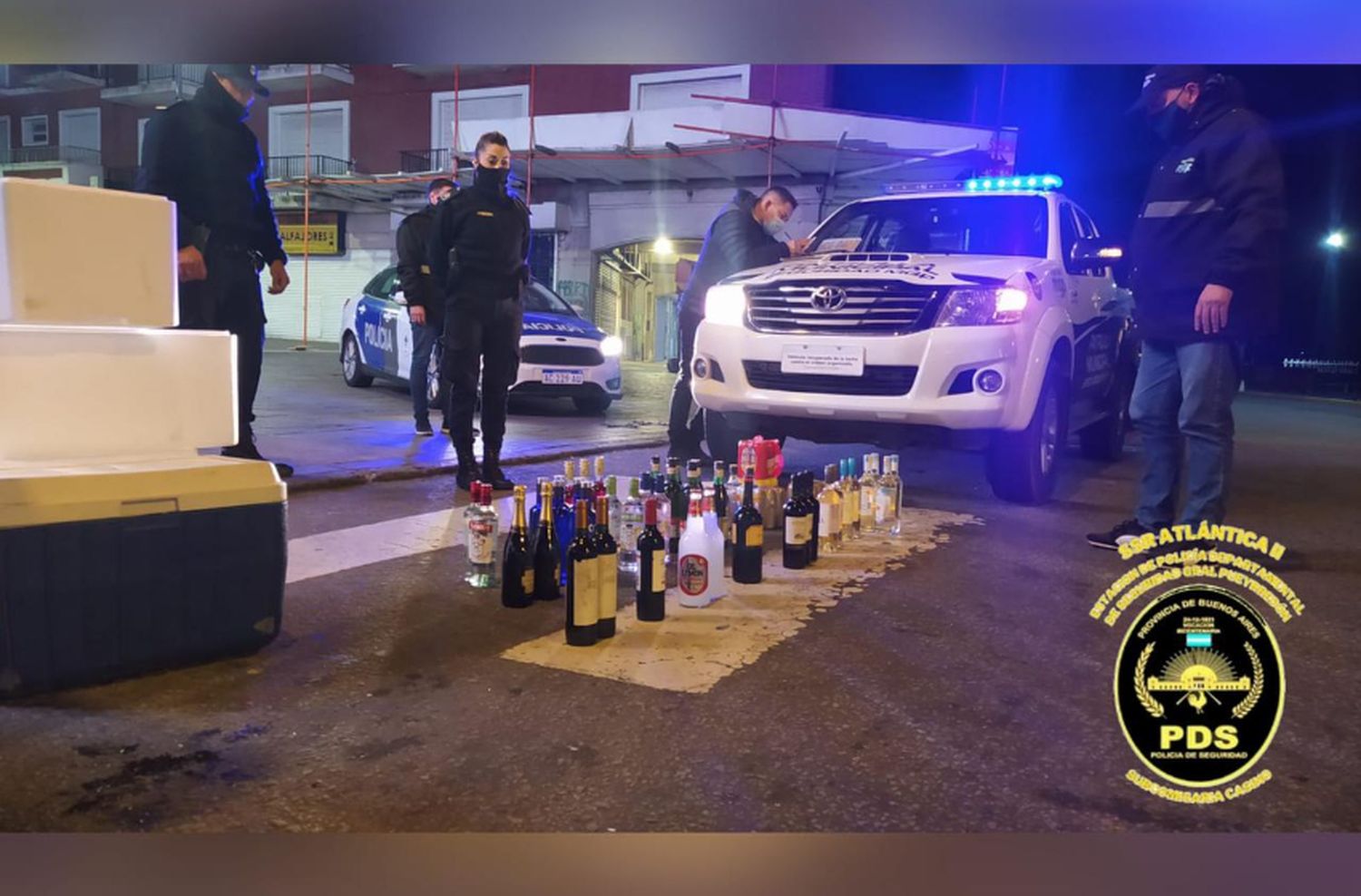 No llegó a entregar los pedidos: interceptan delivery de alcohol en el Centro