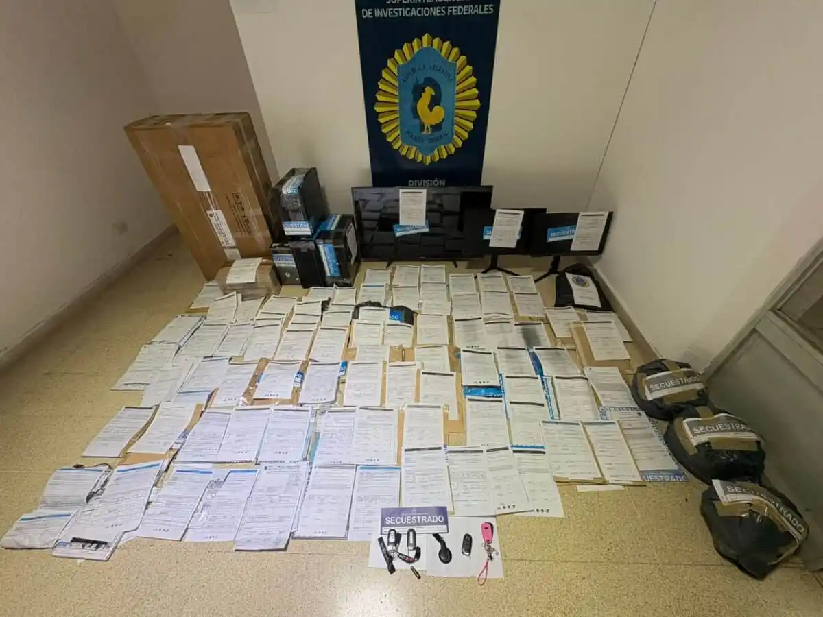 Parte de las pruebas recolectadas