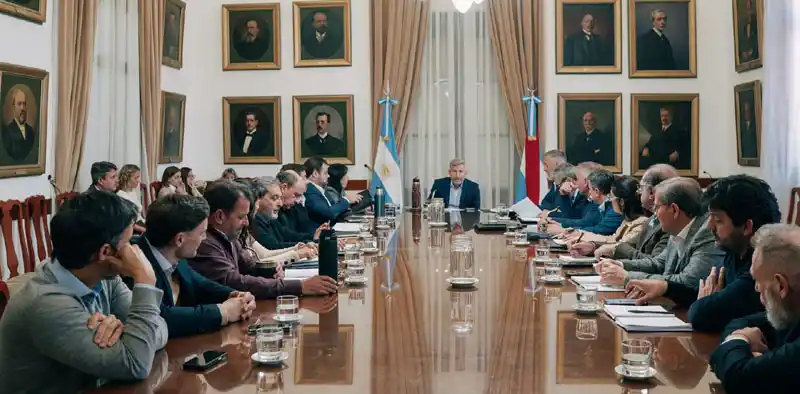 Frigerio presidió una nueva reunión de gabinete centrada en obras y eficiencia del Estado