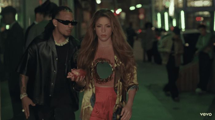 Shakira y Ozuna compartieron su alegría por el lanzamiento. Foto captura YouTube