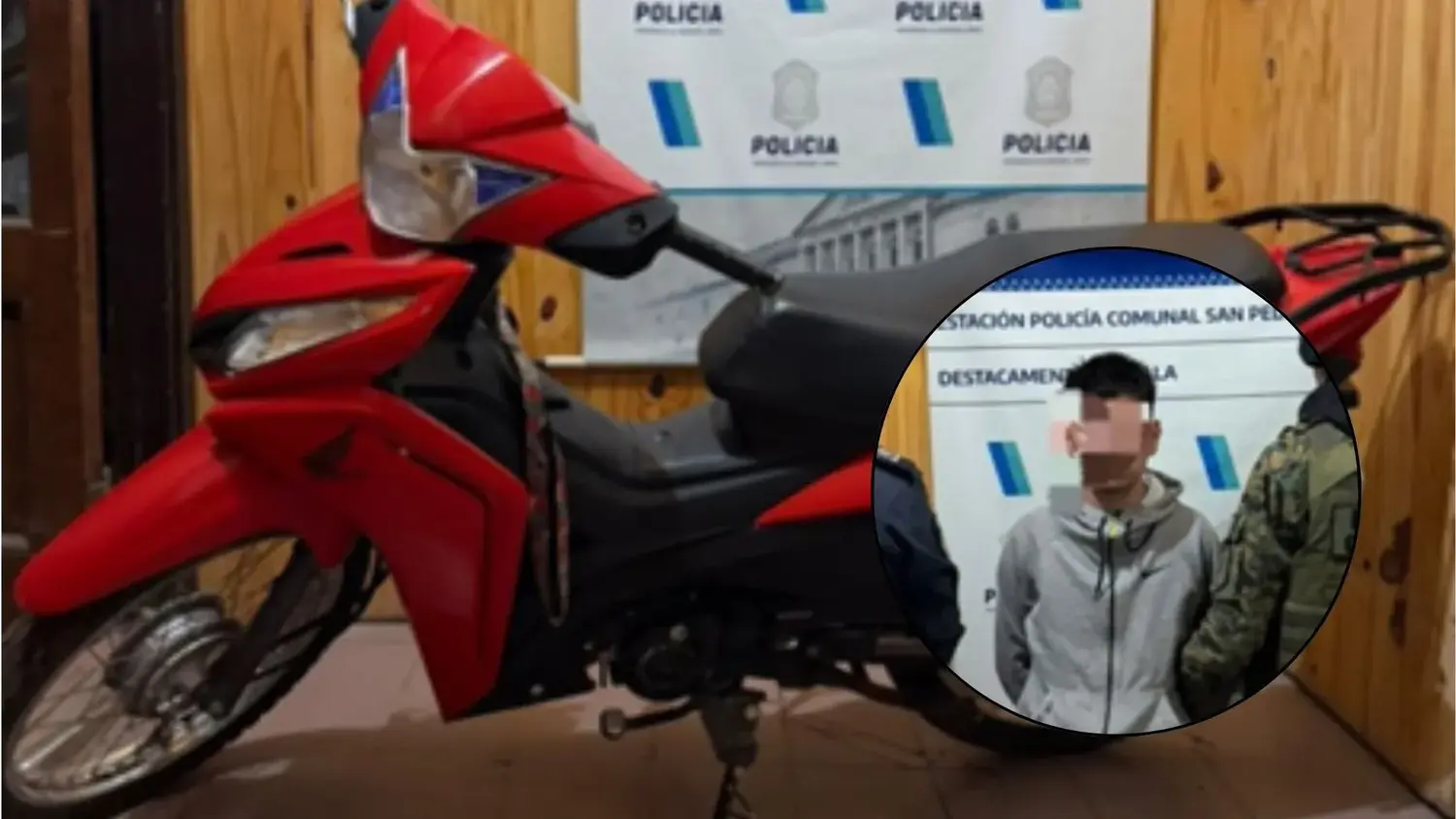 El hombre fue aprehendido en Río Tala por circular en una moto con la numeración del motor y el cuadro limado.