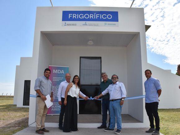 Inauguraron un frigorífico ovino en Pringles: Tendrá capacidad para faenar 300 animales por semana