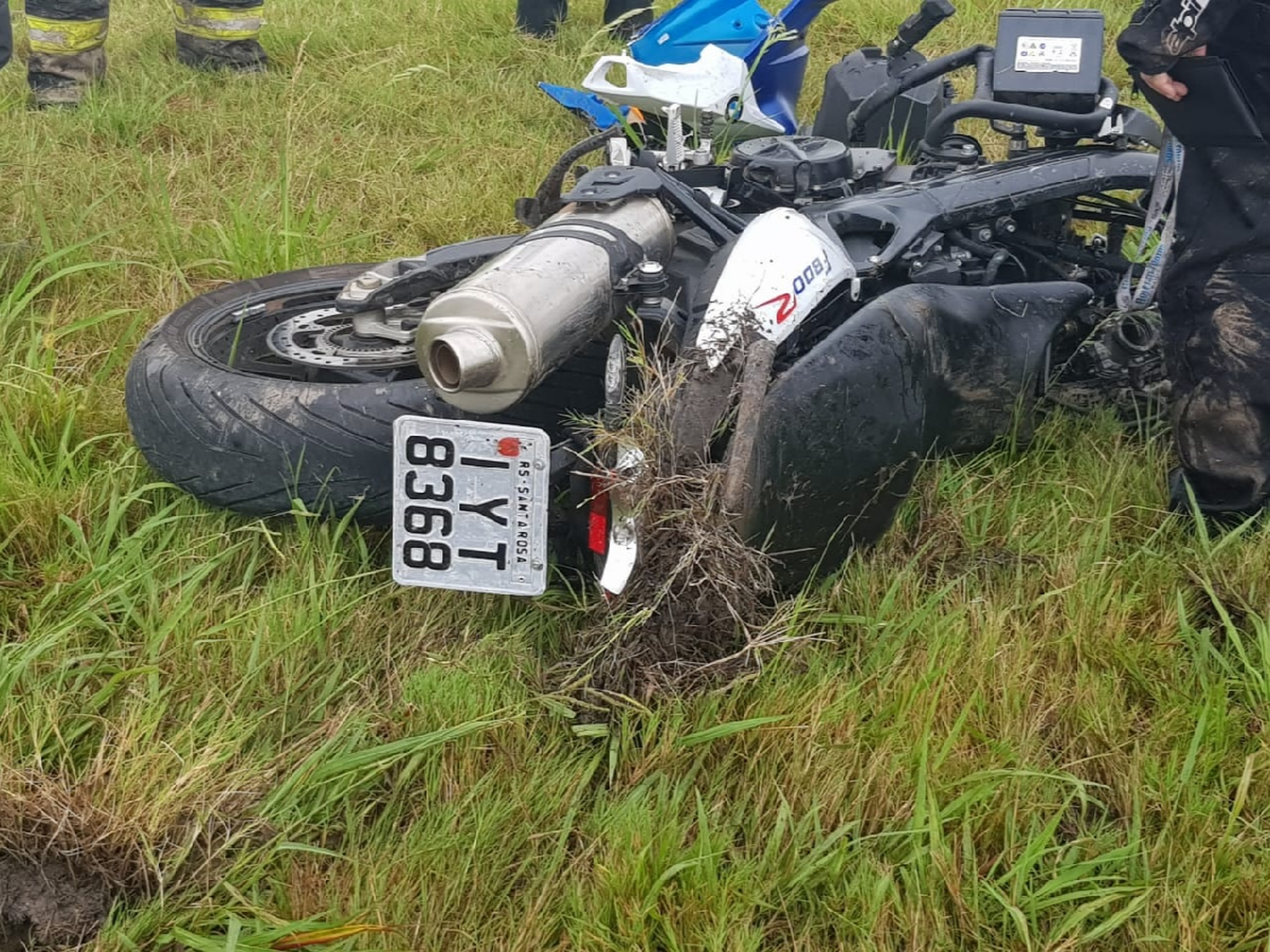Perdió el control y derrapó sobre ruta 19